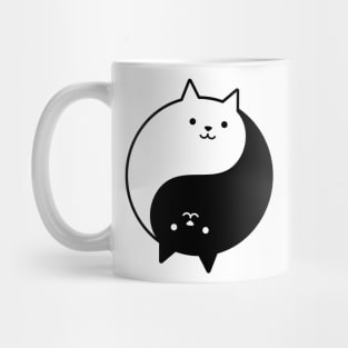 Yin-Yang Cat Mug